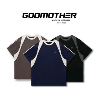 Áo Thun Phối Retro GODMOTHER Nhiều Màu Premium Nam Nữ Unisex Cotton Phong Cách Hàn Quốc Năng Động
