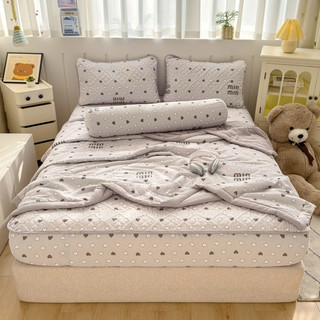  Bộ Set Cotton Đũi Organic Trần Bông 5 Món Mềm Mại - thoáng mát   gồm 1 chăn hè - 1 ga trần - 2 vỏ gối -1 vỏ ôm  x GGG 