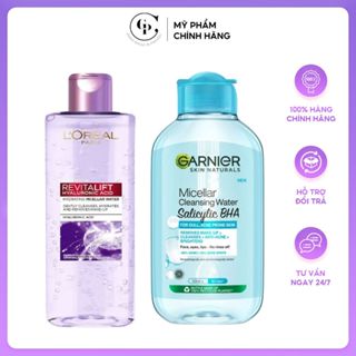 [HÀNG CÔNG TY] Nước Tẩy Trang Lóreal tím, Garnier Xanh, Hồng Cho Cho Mọi Loại Da Cấp Ẩm, Làm Sạch Sâu | Giang Phung |