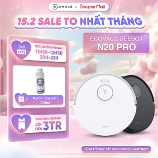 Robot hút bụi lau nhà Ecovacs Deebot N20 Pro - Lực hút mạnh mẽ 8000Pa