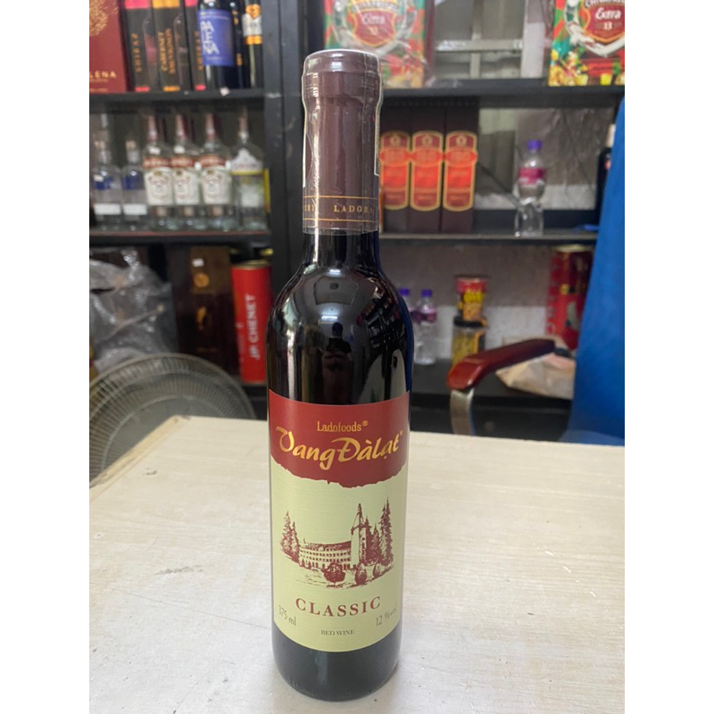 Vang Đỏ Đà Lạt CLASSIC 12% 375ml-Chai Nhỏ