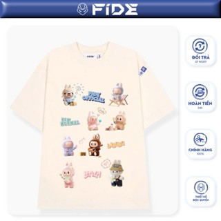 Áo thun FIDE LABUBU phông unisex form rộng local brand nam nữ cổ tròn oversize - AT81