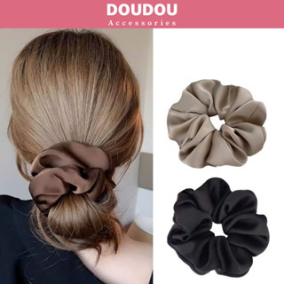 Dây cột tóc Doudou Scrunchies Dây buộc tóc vải lụa Cột tóc nữ phong cách Hàn Quốc thời trang FQ020