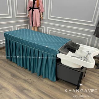 Ga drap giường gội đầu chất liệu COTTON dành cho spa , thẩm mỹ viện, hairsalon  may theo số đo
