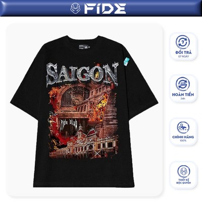 Áo thun FIDE phông trơn nam nữ cổ tròn FIDE SÀI GÒN SS5