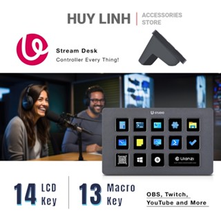 Stream Deck Ulanzi D200 Bàn điều khiển chuyên dụng cho Streamer tích hợp 13 phím điều chỉnh setup dễ dàng cho PC và Mac
