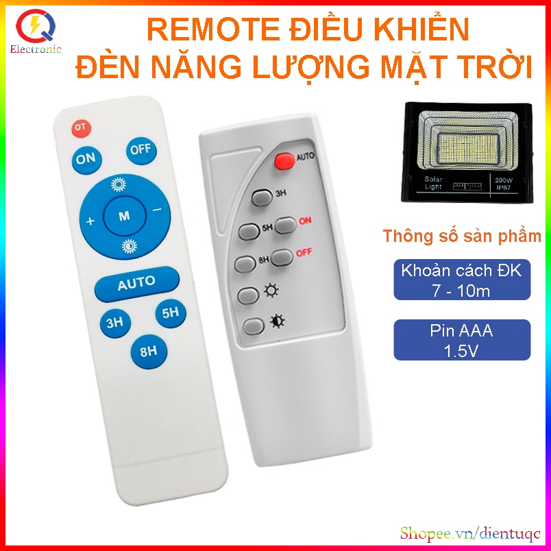 Remote điều khiển đèn năng lượng mặt trời