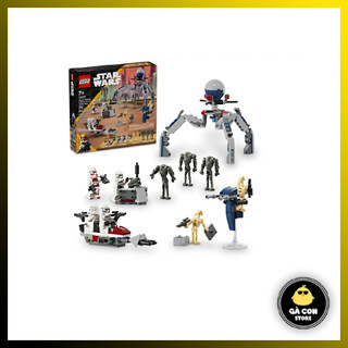  Đồ chơi lắp ráp Star Wars 75372 Clone Trooper & Battle Droid Battle Pack - Hàng có sẵn 