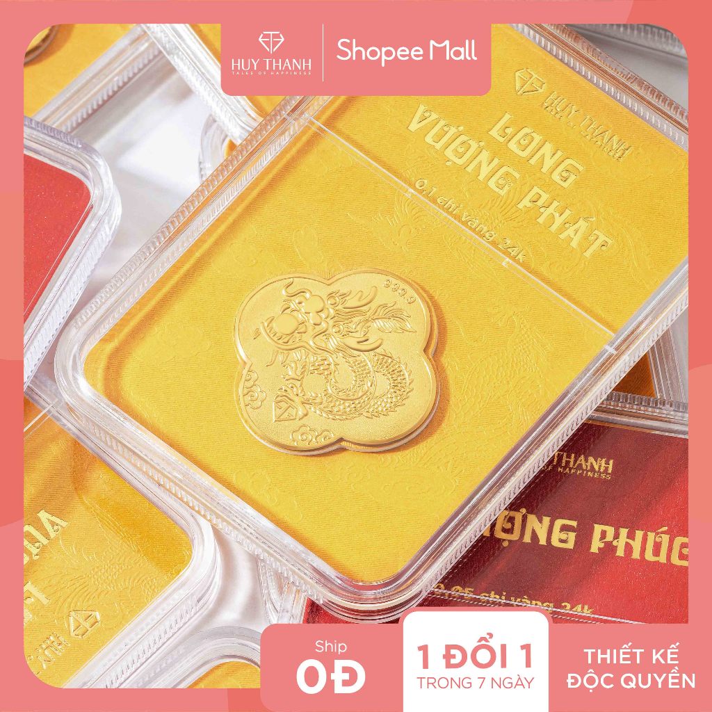 Quà Tặng Long Vượng Phát LNTHIN Huy Thanh Jewelry (Kèm Túi Gấm)