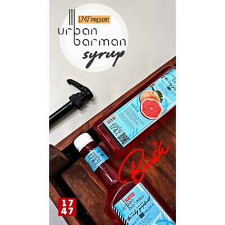 Syrup Bưởi Đỏ | Ruby - Urban Barman 1747 - 730ml - Siro