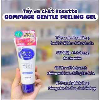 Tẩy Da Chết Mặt Rosette Gommage Peeling Gel dịu nhẹ loại bỏ bụi bẩn dầu thừa trên mặt