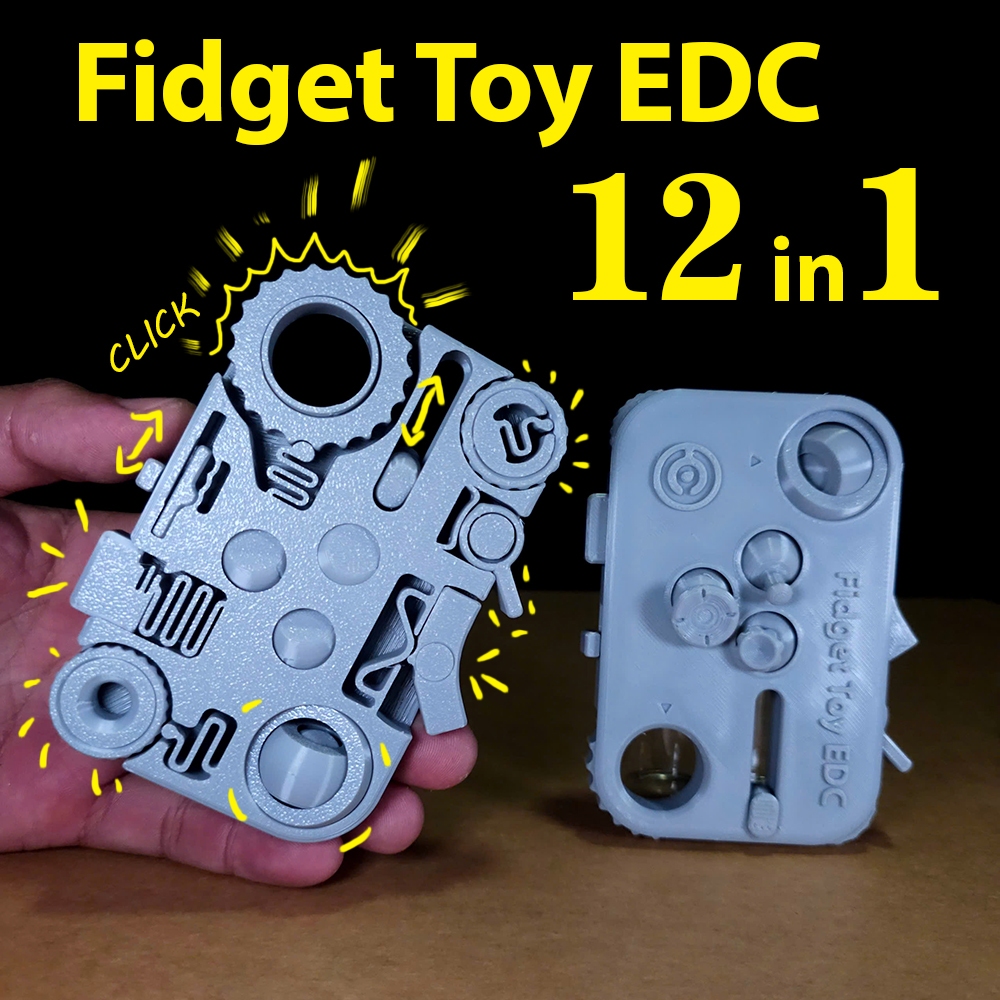 Fidget Toy EDC, 12 in 1, Đồ Chơi Giảm Căng Thẳng.