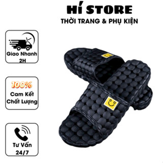 Dép đúc, dép sục, dép bít mũi gắn sticker MẶT CƯỜI nổi dễ thương, giá rẻ hssv SẴN HCM