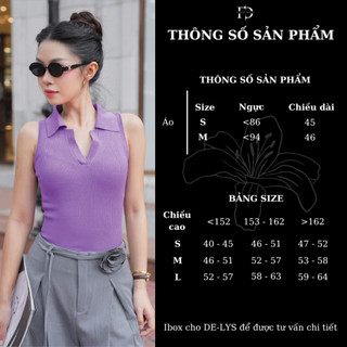 Áo Len Nữ Sát Nách Cổ V Nhiều Màu Tôn Dáng Dễ Phối Fleurdelys DLAC50