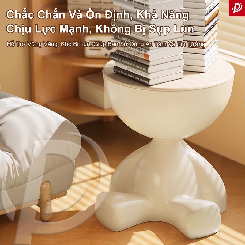 Plas Bàn Cạnh Sofa Bàn Bên Phòng Khách Phòng Ngủ Nhỏ dễ thương Gọn Dễ Vệ Sinh Vật liệu chất lượng | BigBuy360 - bigbuy360.vn