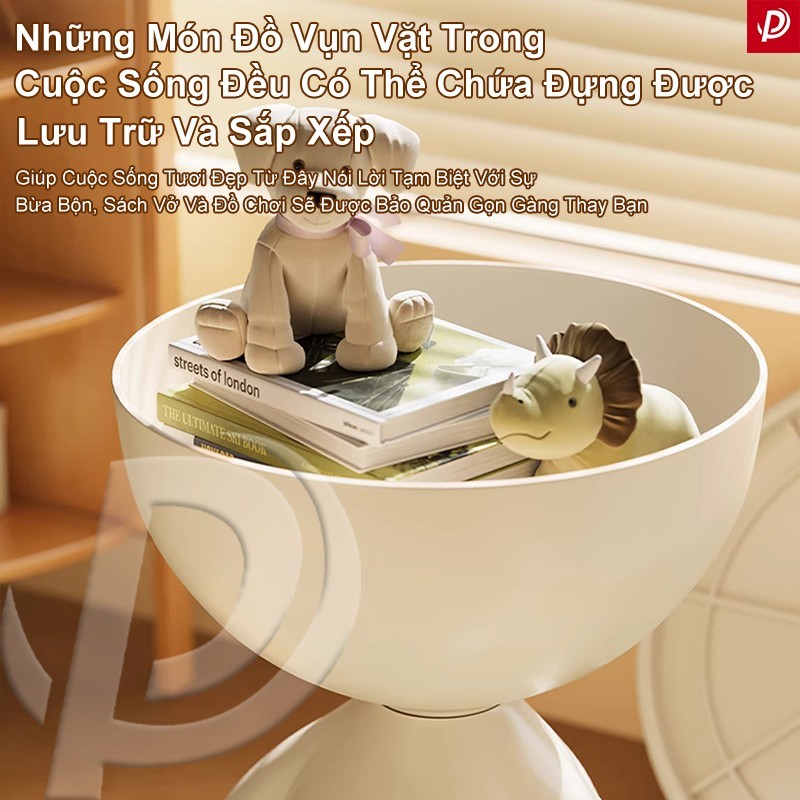 Plas Bàn Cạnh Sofa Bàn Bên Phòng Khách Phòng Ngủ Nhỏ dễ thương Gọn Dễ Vệ Sinh Vật liệu chất lượng | BigBuy360 - bigbuy360.vn