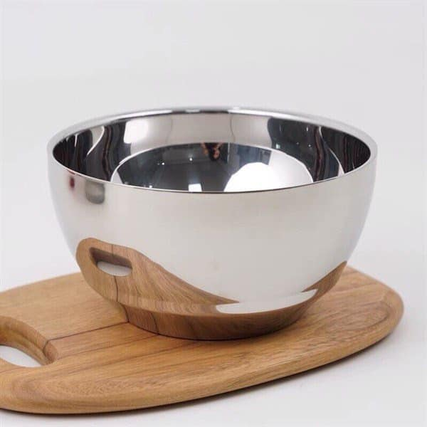 Tô Canh Inox Cách Cách Nhiệt Julia Child, Tô Salad Tô Cơm Julia Child 20cm LK93, Chockmen HCM