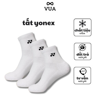 Tất cầu lông YONEX đệm bông, vớ cầu lông dày dặn [combo 5 đôi] thấm hút mồ hôi tốt, có đêm lót xù
