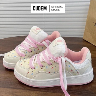 Giày thể thao nữ đế cao 4cm màu Hồng Cánh Sen siêu nhẹ dành mọi lứa tuổi S94