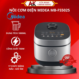 Nồi cơm điện tử Midea MB-FS5025 có dung tích 1.5 Lít và công suất 780W
