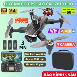 Flycam GPS, động cơ không chổi than, cảm biến chống va chạm, playcam Z619 bay cao 200m, xa 2000m