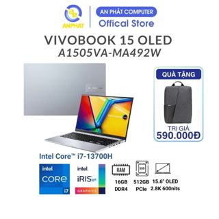 Laptop Asus Vivobook 15 OLED A1505VA-MA492W (Core i7-13700H | 16GB | 512GB | 15.6 inch 2.8K OLED)