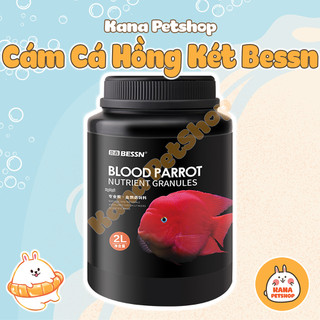  Cám Cá Hồng Két BESSN 🐟FREESHIP🐟 Thức Ăn Cá Red Parrot Cám Cá Blood Parrot Lên màu và Tăng trưởng 