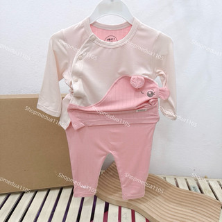 [HONEE] Bộ sơ sinh cài chéo honee size sơ sinh