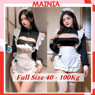 [ Full Size 40-100Kg ] Cosplay Hầu Gái Tạp Dề Dài Tay 8340 MAINIA STORE