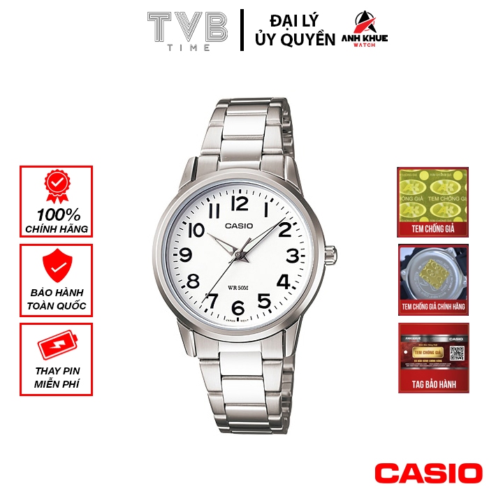 Đồng hồ nữ dây kim loại Casio chính hãng LTP-1303D-7BVDF (30mm)