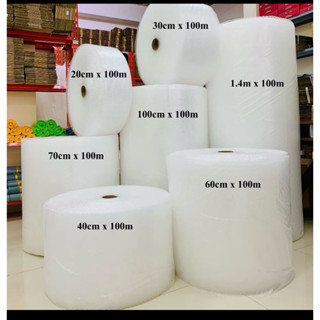 Cuộn xốp hơi dài 100 (mét). Ship HOẢ TỐC HCM 2h. Chống sốc gói hàng. Bóng khí đóng gói giá rẻ