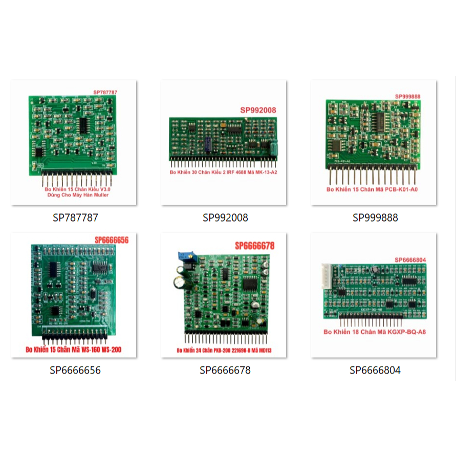 Bo mạch tạo xung máy hàn 25 chân dùng ic 084/3846, bo mạch máy hàn các loại KA3525 CA3140 TL084 IC38
