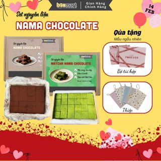 [Tặng túi hộp, thiệp] Set Tự Làm Socola Nama Nhà Bee - Thành phẩm hộp quà tặng 16 viên xinh xắn