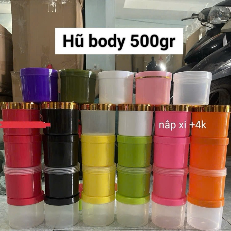 hủ đựng kem body 500g hd (COMBO 10 CÁI)