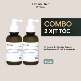 Combo 2 chai xịt dưỡng tóc hỗ trợ cải thiện tình trạng gãy rụng Lab on Hair 160ml x2