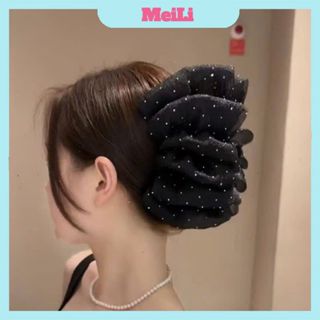 Kẹp Tóc Nơ Hai Mặt Tạo Bong Bóng - Kẹp Tóc Càng Cua  Đính Ngọc Trai Sang Trọng Thời Trang Trendy (tuyển sỉ)