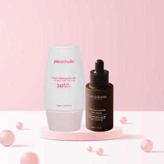  S28_ Combo 1 Tuýp Kem Chống Nắng Nâng Tone Peacholic Spf 50+ Pa++++  Mẫu Cũ  M37  + 1 Chai Serum B3 Niacinamide 20% E94 