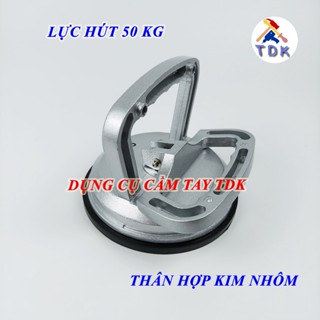 Tay hít kính, hút gạch 1 chấu C-Mart L0072-1 thân hợp kim nhôm (Lực hút 50kg)