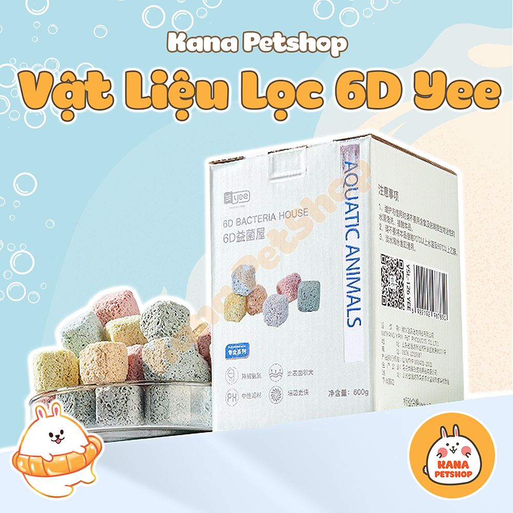 Vật Liệu Lọc Cao Cấp 6D 🐟 FREESHIP 🐟 Vật Lọc Nano Thế Hệ Mới Yee Bacteria House