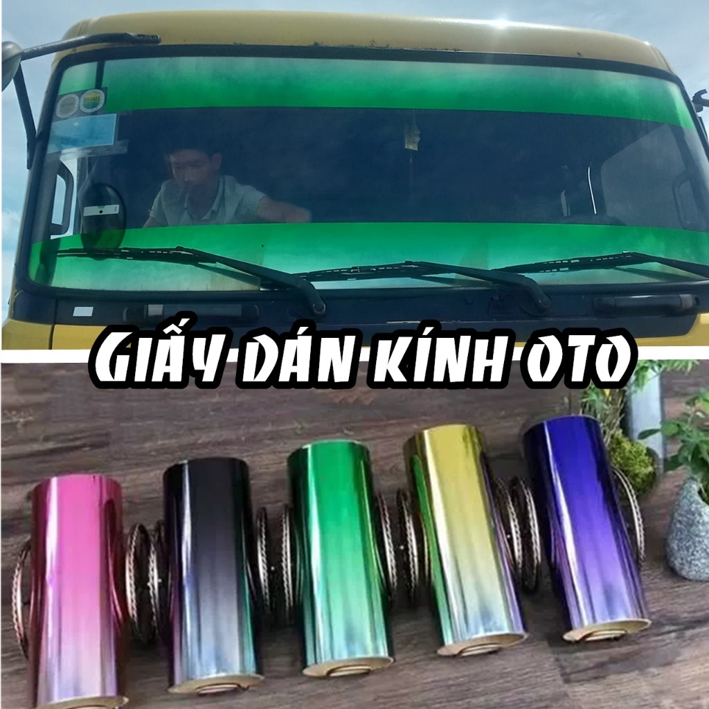  Giấy phim dán kính lái chống nắng ô tô tải tem dán xe cách nhiệt 