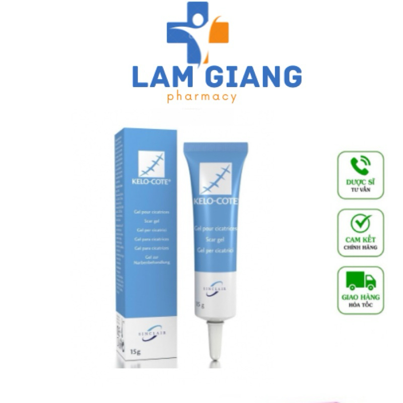 Kelo cote gel kem ngừa sẹo lồi sẹo lõm sẹo phẫu thuật sẹo lâu năm