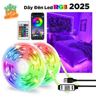 Dây Led RGB 2025, Đèn 16 Triệu Màu 10 mét 20 mét Trang Trí Decor Phòng, Điều Khiển Bằng Remote và APP điện thoại