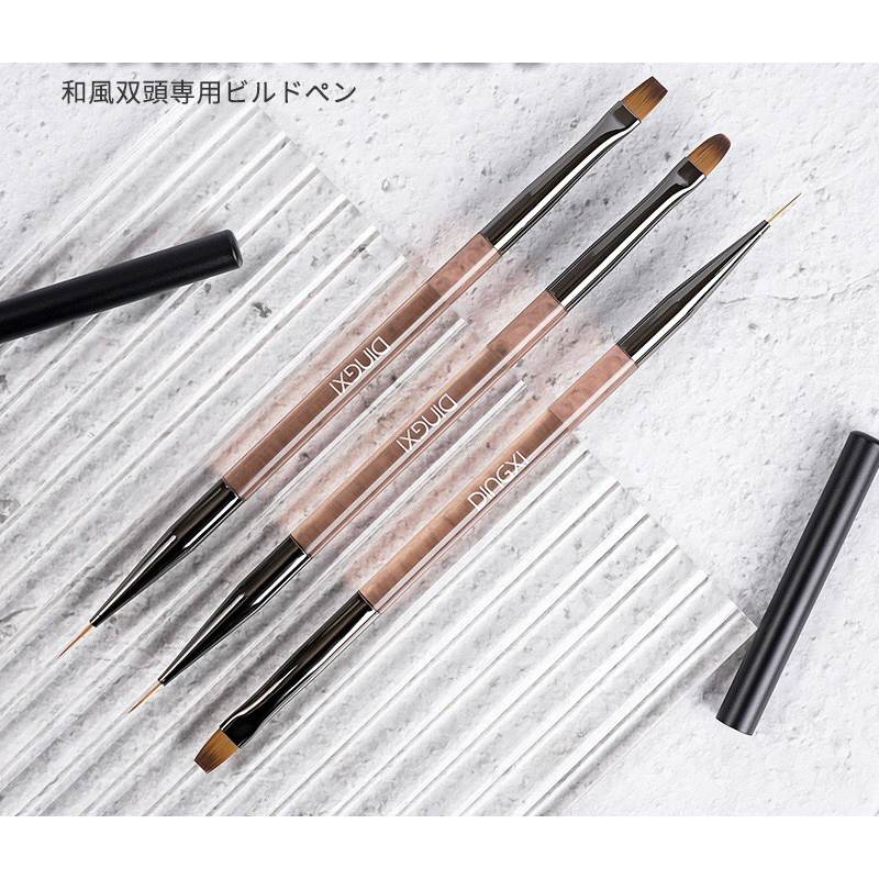 Cọ DINGXI NAIL 2 đầu tròn - ngang