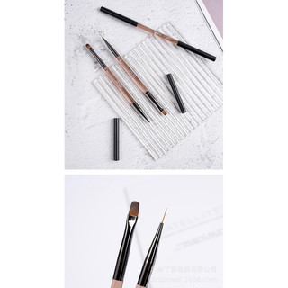 Cọ DINGXI NAIL 2 đầu tròn - ngang