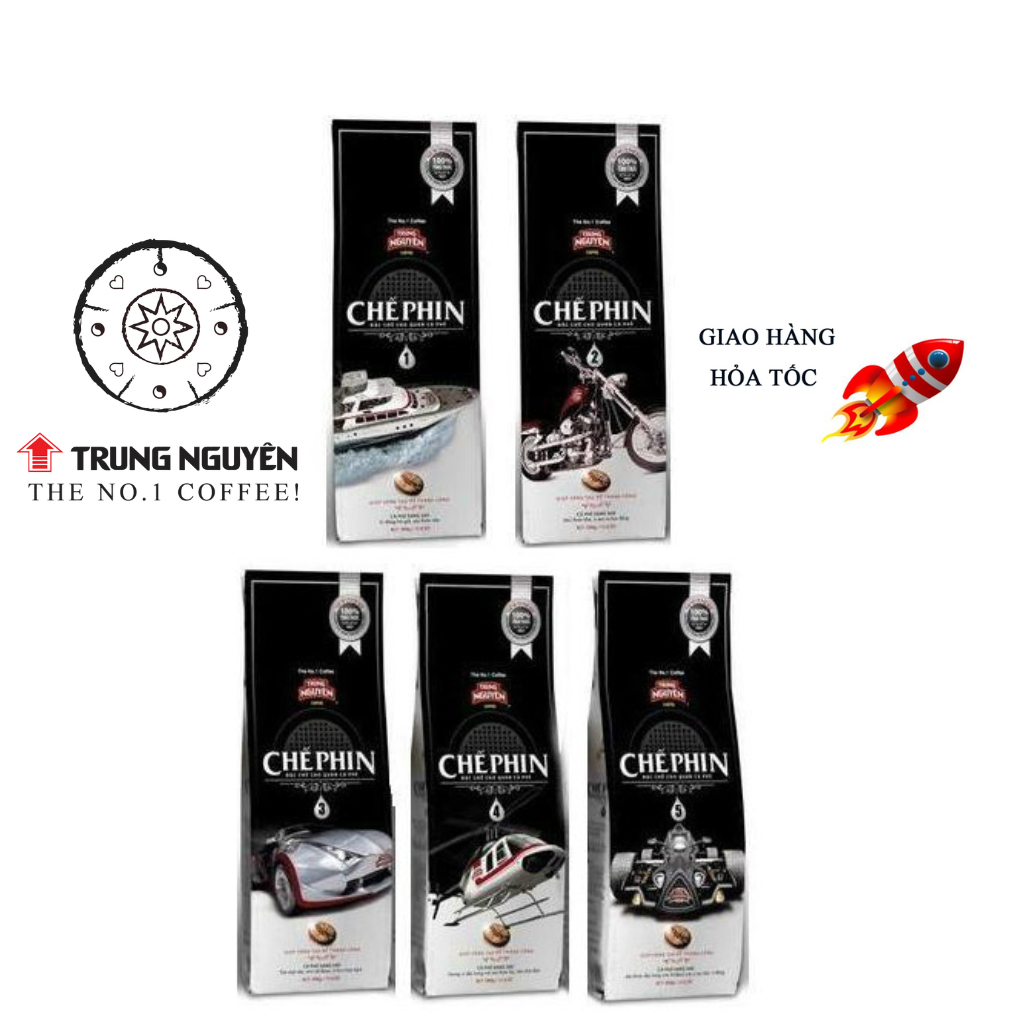 ( Date 07/2026 ) Cà Phê Rang Xay Trung Nguyên Chế Phin số 1 - 2 - 3 - 4 - 5  Gói 500gr
