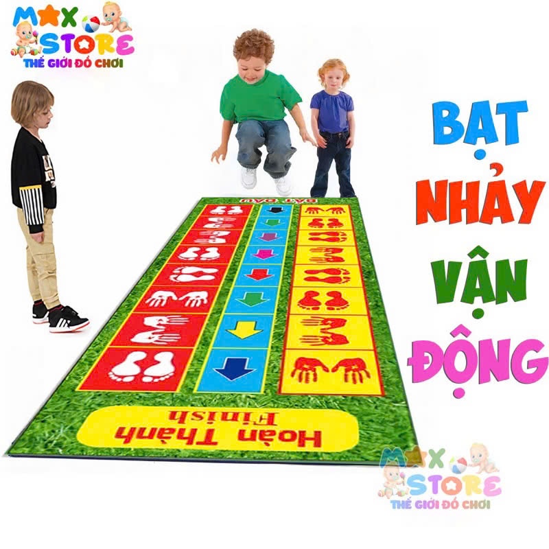 (Cỡ lớn) Bạt vận động nhảy bước chân JUMPING MAT Cho Bé Thỏa Sức Vận Động