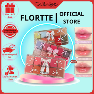  Bảng Son FLORTTE My Baby Bow MIX 10 MÀU DƯỠNG ẨM BÓNG GƯƠNG 