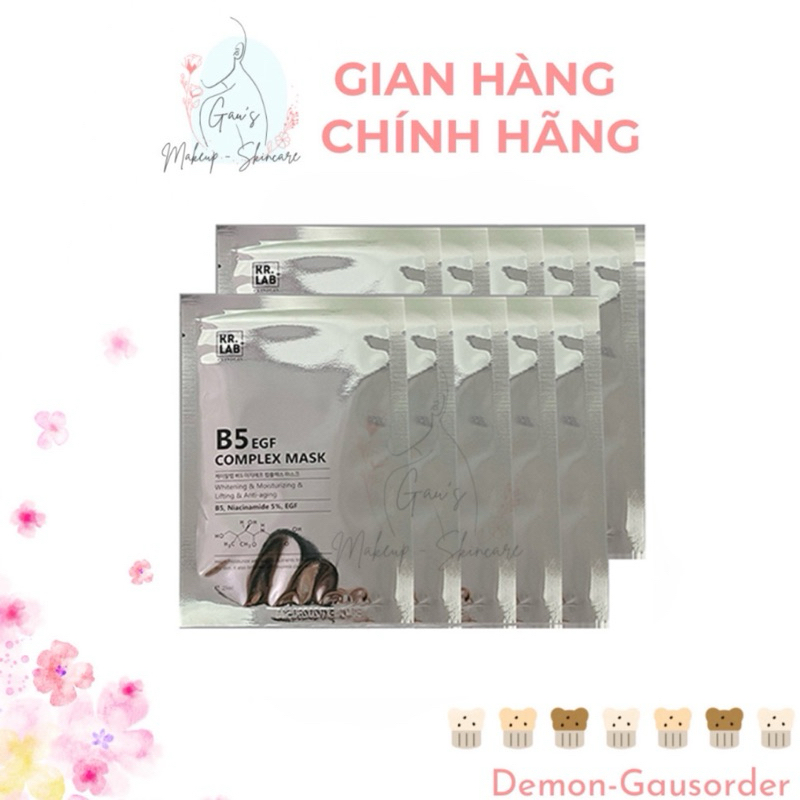 Set 10 Miếng mặt nạ Kr Lab Mask B5 niacinamide EGF