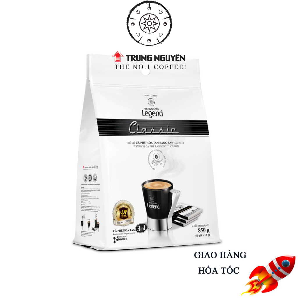 Cà phê sữa Trung Nguyên Legend Classic - Bịch 50 gói