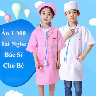✅ [3-7 Tuổi] Đồ Chơi Bác Sĩ, Sét Áo + Mũ Bác Sĩ, Y Tá Cho Bé Trai, Bé Gái